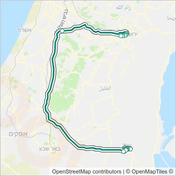 555 Bus Line Map