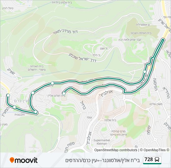 728 Bus Line Map