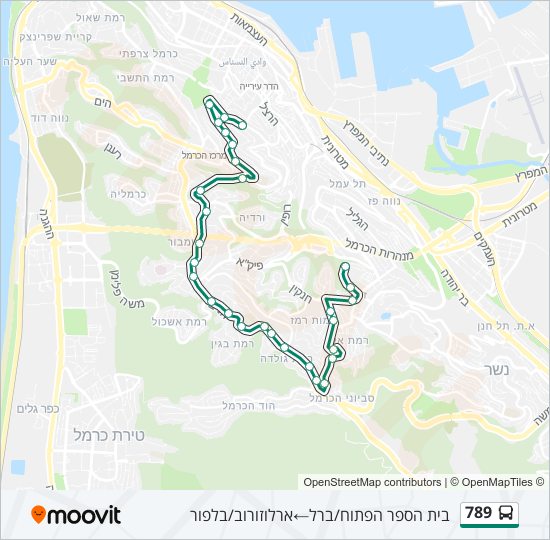 789 bus Line Map