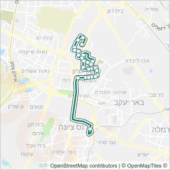 82א Bus Line Map