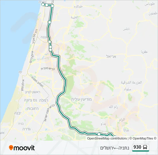 930 Bus Line Map