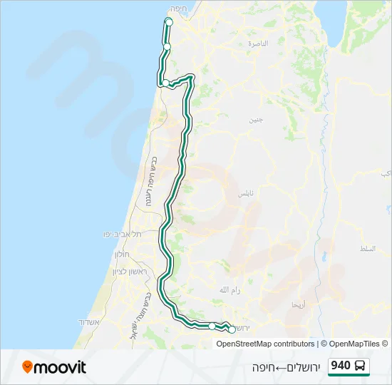 940 Bus Line Map