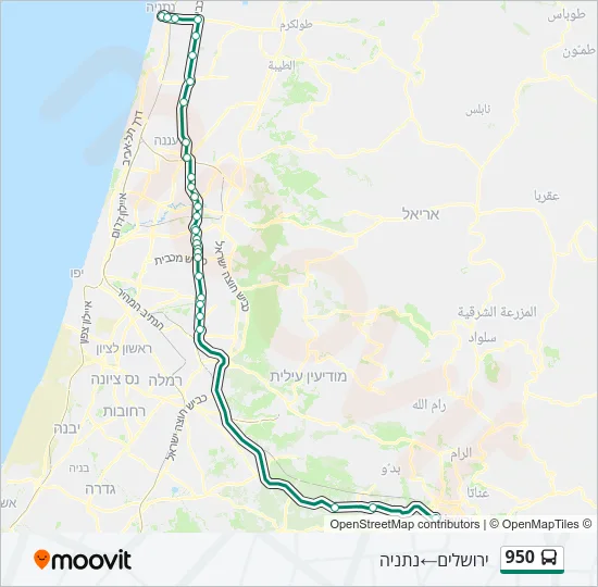 950 Bus Line Map