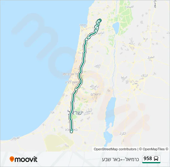 958 Bus Line Map