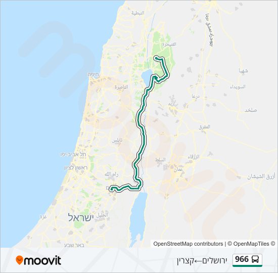 966 bus Line Map