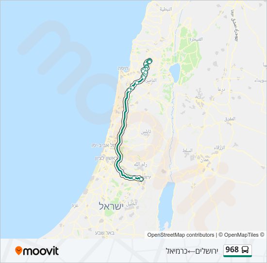 968 Bus Line Map