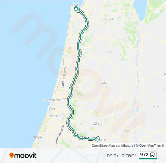 972 Bus Line Map