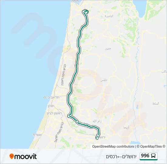 996 Bus Line Map