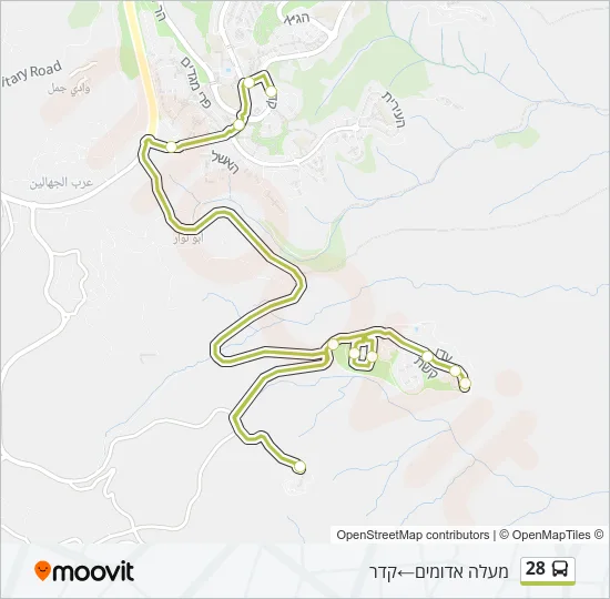 28 Bus Line Map