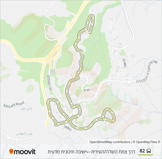 82 Bus Line Map
