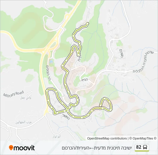 82 Bus Line Map