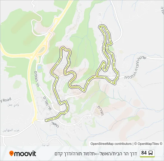 84 Bus Line Map