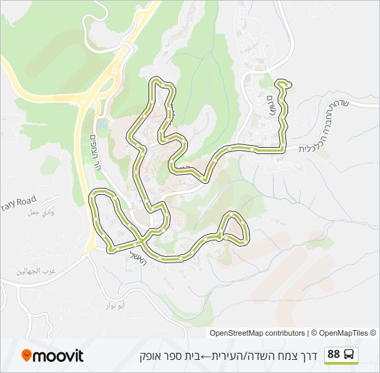 88 bus Line Map