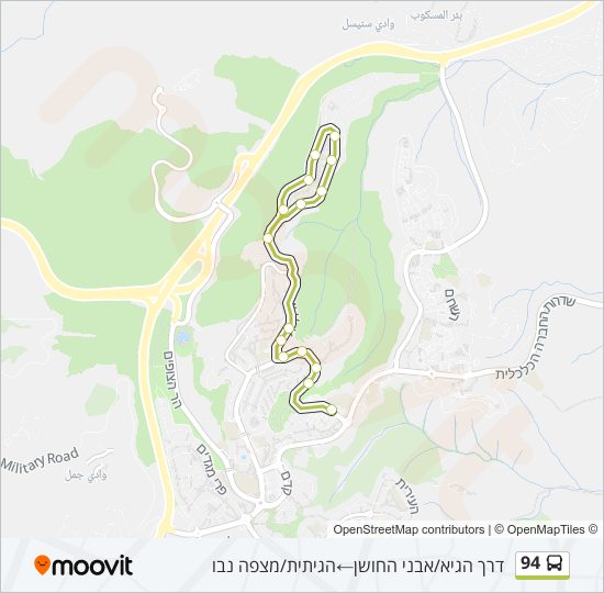 94 bus Line Map