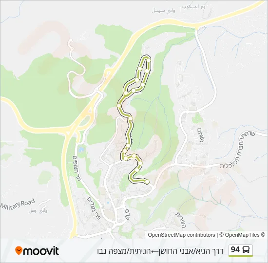94 Bus Line Map