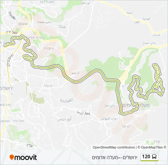 120 Bus Line Map