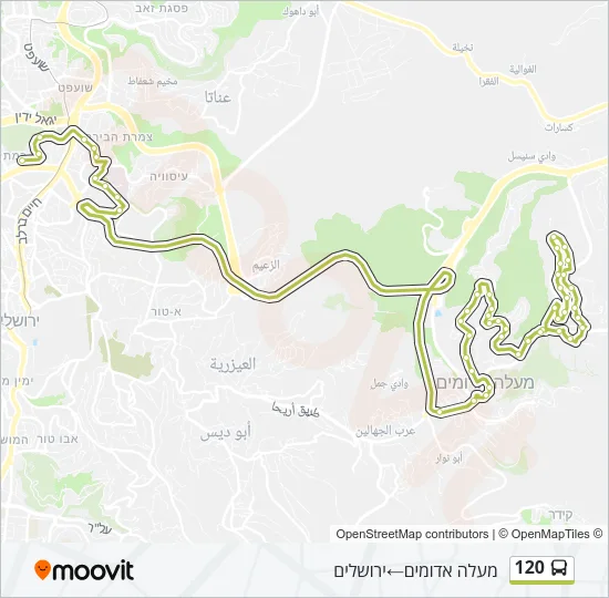 120 Bus Line Map