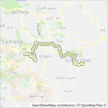 121 Bus Line Map