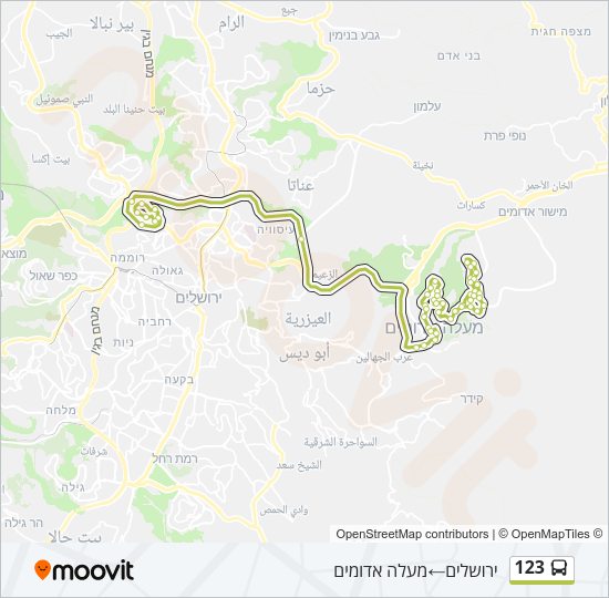 123 Bus Line Map