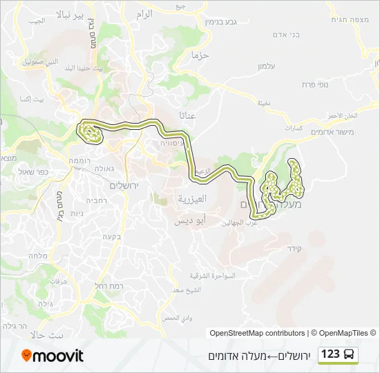 123 Bus Line Map