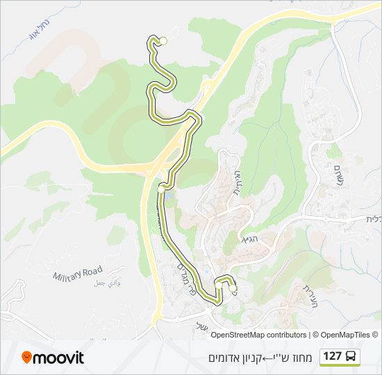 Автобус 127: карта маршрута