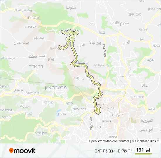 131 Bus Line Map