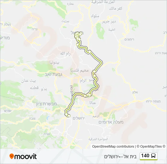 140 Bus Line Map