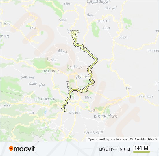 141 Bus Line Map