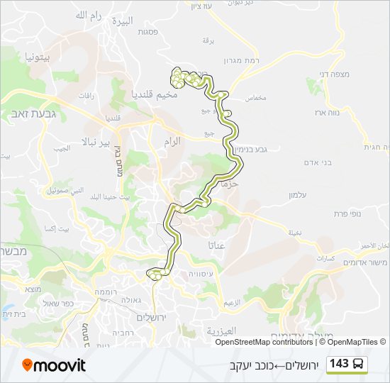 143 Bus Line Map