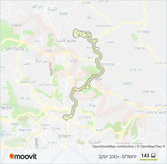 143 Bus Line Map