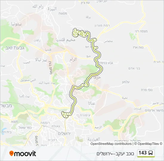 143 Bus Line Map