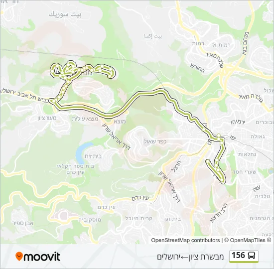 156 Bus Line Map