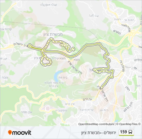 159 Bus Line Map