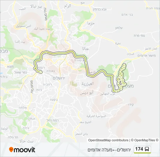 174 Bus Line Map