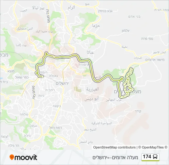 174 Bus Line Map