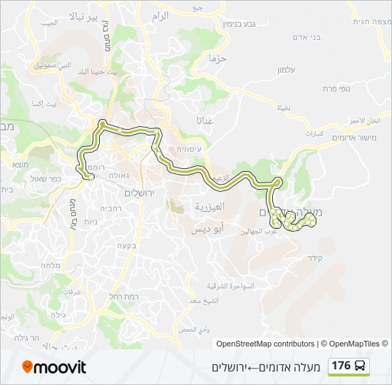 176 bus Line Map