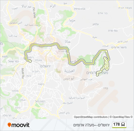 178 Bus Line Map