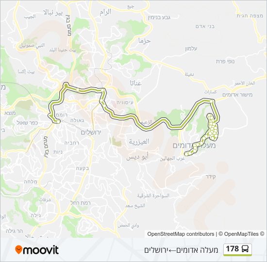 178 bus Line Map