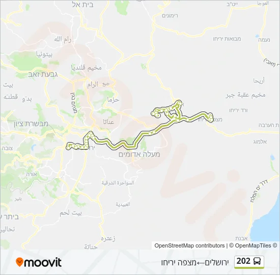 202 Bus Line Map