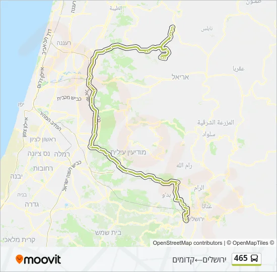 465 Bus Line Map