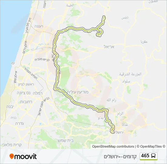 465 Bus Line Map