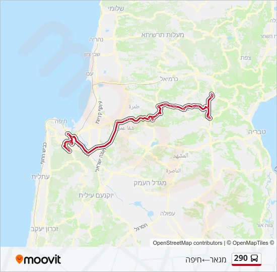290 Bus Line Map