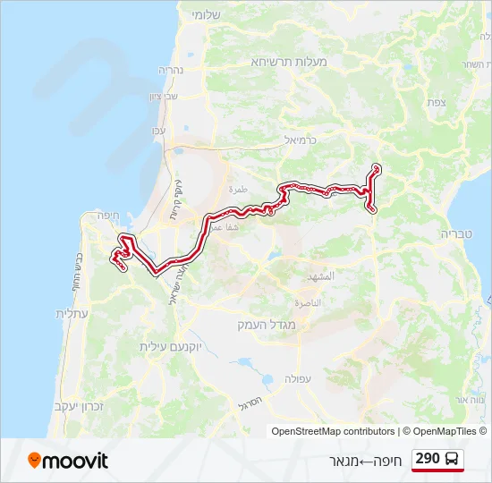290 Bus Line Map
