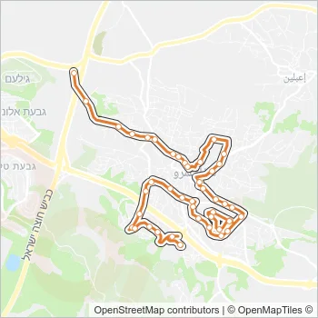 1 Bus Line Map