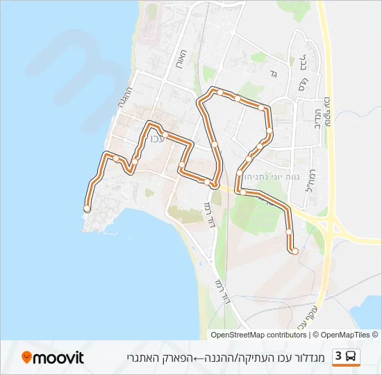 3 Bus Line Map