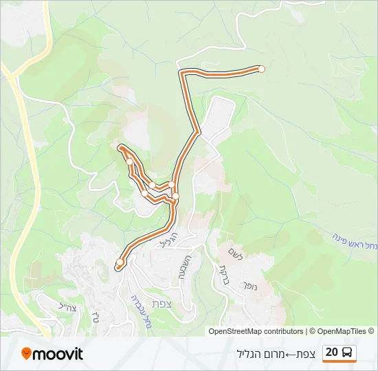 20 Bus Line Map