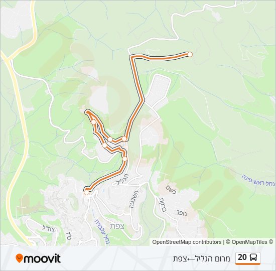 20 Bus Line Map