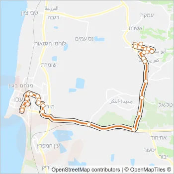 61 Bus Line Map
