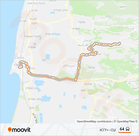 64 Bus Line Map