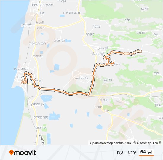 64 Bus Line Map
